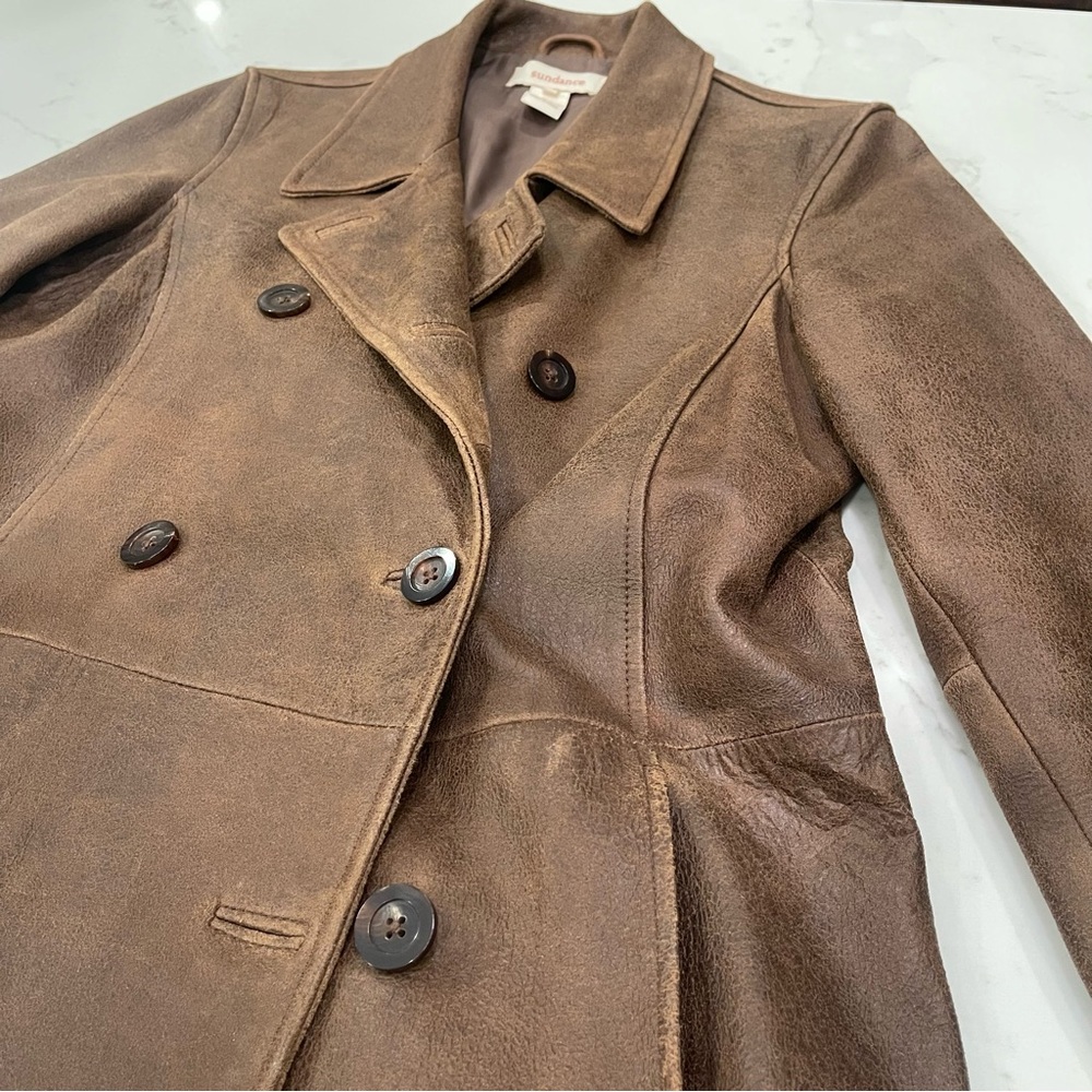 Sundance Brown Leather Women's Jacket - Picture 9 of 15